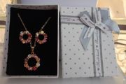 Gold Plated Pendant &amp; Earrings Set