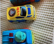 Three Vehicles/ Gordon Train / Police car / Road Ripper car