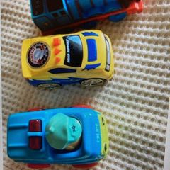 Three Vehicles/ Gordon Train / Police car / Road Ripper car