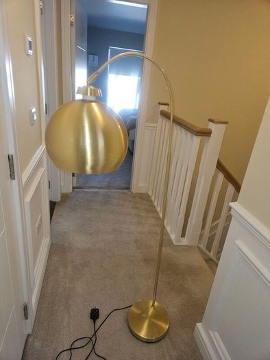 Gold floor lamp