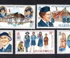 1985 Isle of Man 75th Anniversary of Guiding Commemorative Stamp Mint Never Hinged (MNH)
