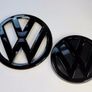 VW MK7 2013 - 2017 Front and Rear Fully Black Badges Image 3