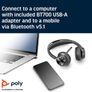 Voyager Focus 2 UC USB-C Headset with Stand (Plantronics) - Bluetooth Dual-Ear (Stereo) Headset with Boom Mic - USB-C PC/Mac Compatible - Active Noise Canceling Image 3
