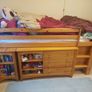 Kids bed, mid sleeper.Julian Bowen Barcelona Pine Mid Sleeper with Right Hand Ladder Image 5