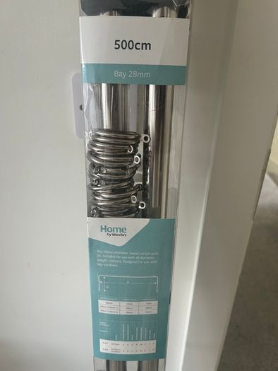 bay windows curtain poles