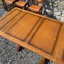 Solid Oak Extending Dining Table and 4 Chairs. Image 5