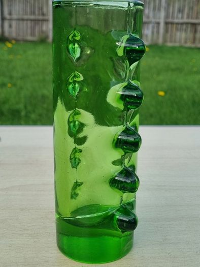 Polish art glass vase "Futura," designed by Erika Trzewik-Dorst.