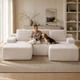 Softy Compressed Modular Sofa c/w Chaise & Ottoman