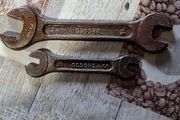 2 Antique Gedore double-sided open-ended Germany spanners, Postage Available or Collection