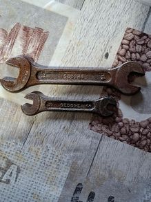 2 Antique Gedore double-sided open-ended Germany spanners, Postage Available or Collection