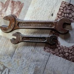 2 Antique Gedore double-sided open-ended Germany spanners, Postage Available or Collection