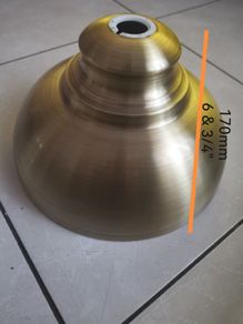 Matching Pair Metal Lamp Shades