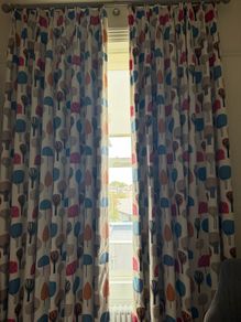 Fully lined beautiful curtains 'Trees' some with embroidery on them textured