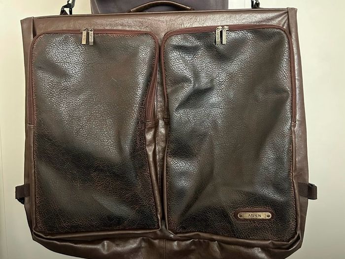 Aspen Sirco London Genuine Leather Suit Carrier Garment Travel Bag