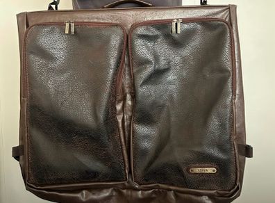 Aspen Sirco London Genuine Leather Suit Carrier Garment Travel Bag