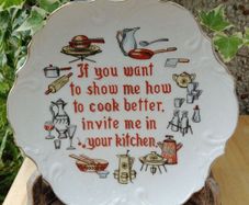 mid century plate, Kitchen plate, display plate