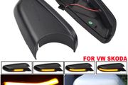 For VW Volkswagen Polo mk4 9N3 FL Vento Skoda Octav 2X Led Side Wing Mirrors Dynamic Turn Signal Light Indicator Repeater Lamp