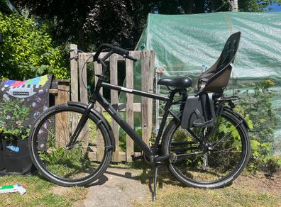Seven speed Dutch  bicycle with childseat