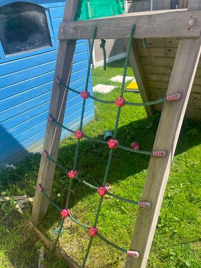 Wooden jungle gym