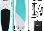 Inflatable Stand Up Paddle Board SUP Inflatable Paddle Board 10ft Surfing Board Kit for Adults, Premium Surfboard Complete Kit with Adjustable Paddle Hand Pump Fin Leash Backpack (FREE POSTAGE)