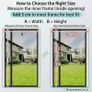 Door Fly Screens Magnetic Side Opening Black 166x205cm Smooth Walk Through Design Helps When Carrying Food Laundry or Garden Items for Summer Ventilation and Everyday Home Use Image 7