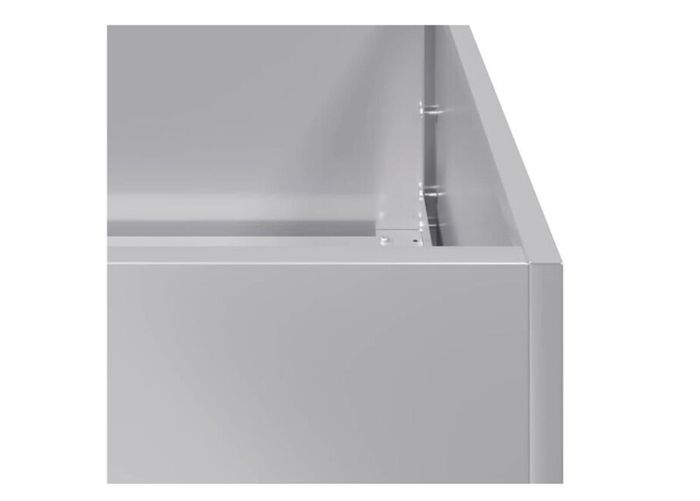 Extra-Large Galvanised Steel Raised Garden Planter 360 x 40 x 40 cm