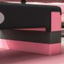 Adjustable aerobic fitness stepper non-slip surface 80 x 31 x 20 cm black light pink Image 4