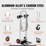 Aluminum Hand Truck 2 in 1 Heavy Duty Folding Dolly Cart 181kg Capacity Image 5