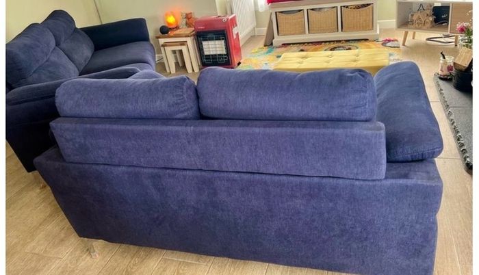 couches 2 and 3 seater Roxy Navy Blue