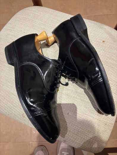Sanders Andy Calf Skin Leather Oxford Laced Shoes - Size 10