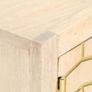 TV Cabinet Gold 120x30x40 cm Solid Mango Wood Image 4
