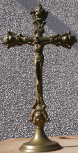 Vintage Solid Brass Crucifix
