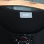Wallis ladies black satin embellished shift dress size 10 Image 3