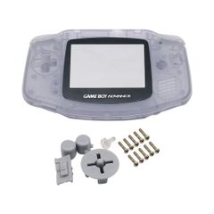 Clear Housing Shell for Nintendo Gameboy GBA Shell Hard Case With Screen Lens Replacement for Gameboy Advance Console Housing