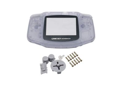 Clear Housing Shell for Nintendo Gameboy GBA Shell Hard Case With Screen Lens Replacement for Gameboy Advance Console Housing