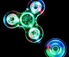 Luminous LED light Fidget Spinner Hand Top Spinners Glow in Dark Light EDC Figet Spiner Finger Stress Relief Toys