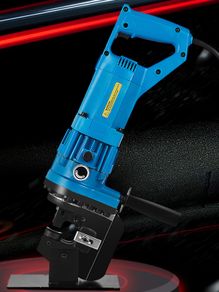 Electric Handy Hydraulic Hole Puncher 6mm Knockout Punch Tools 5 Dies Set on Steel Plate Aluminum Iron Plate