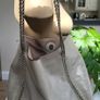 ALDO grey with silver chain shoulder straps bag Image 6