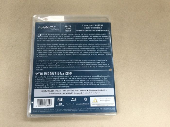Eureka blu ray dr m abuse der spieler