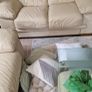 Cream leather 3piece suite Image 2
