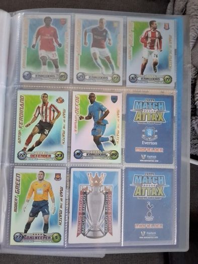 Match attax cards 08/09