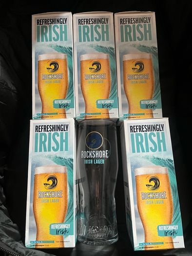 Rockshore beer pint glasses