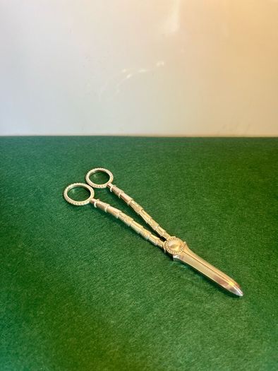 Victorian Grape Scissors Silver Plate