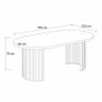 ELEMENTS 180cm Rail-Extend Dining Table Image 10