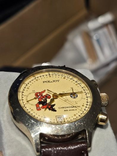 Poljot Vintage Chronograph Euro 1992 Sweden Commemorative