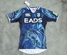 Cardiff Blues Player Fit Rugby Jersey Shirt 2012 Rare Wales Free Post