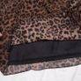 Boohoo Brown Black Leopard Y2K Grunge Tie Front V Neck Flared Mini Dress 16UK/44EU Image 9