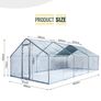 20 X 10 X 6ft Hen Run Pitched Free Roof Free Delievry Image 3