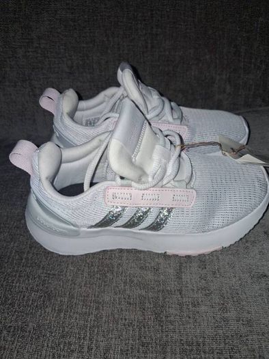 Brand New Adidas Girls Racer TR21 Trainers - Size - U.K.12K - RRP - 39.99 - Open To Offers!!