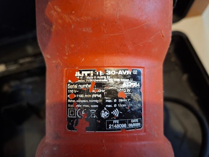 Hilti TE 30-AVR Sds + 3 Mode 110v